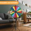iElyiEsy 30" Prize Wheel with Folding Tripod Floor Stand Height Adjustable 18 Slots Spin Wheel for Prizes with Dry Erase Markers & Eraser for Carnival Trade Show (30 Inch) view 4