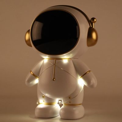 cdar Piggy Bank, Astronaut Money BankMoon Money Box Space Shuttle Coin BankGag Christmas Birthday Gifts Coin Bank for Adult Golden