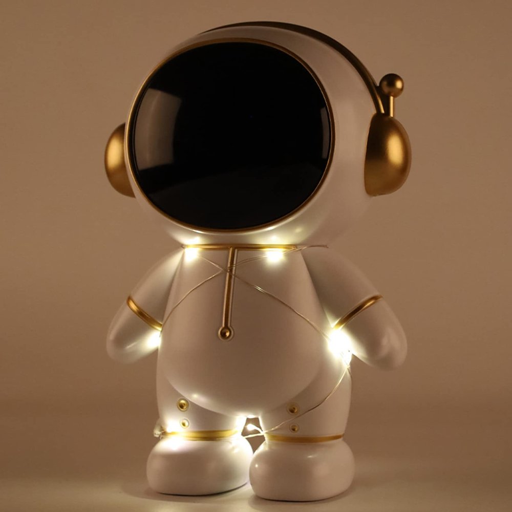 cdar Piggy Bank, Astronaut Money BankMoon Money Box Space Shuttle Coin BankGag Christmas Birthday Gifts Coin Bank for Adult Golden