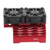 RC Motor Fan Cooling Heatsink, Plastic 263mm Extension Cable 36mm RC Motor Heatsink Cover for Replacement (Red) view 1