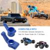 OGRC Plastic Front Caster Block & Steering Blocks and Rear Stub Axle Carriers for 1/10 Traxxas 2WD Slash, Stampede, Rustler, Replace 3632 3736 3752 (Blue) view 2