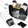 Aoriher Blackjack Game Combo Set Including Blackjack 6 Deck Automatic Card Shuffler 6 Shoe and 6 Tray for 10 Cut Cards for Casino, Party Night view 1