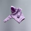 1/12 Scale Action Figure Clothes,Female Hoodie Sweater Costume Clothes for 6inch Action Figure Body (Purple, Female Clothes) view 1