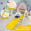GLACER Climbing Triangle Ladder w/Ramp, Wooden Climbing Triangle w/ 2-in-1 Reversible Ramp, Toddlers Climbing Toy for Climbing & Sliding, Kids Playground for Living Room, Kids Room (Colorful) view 4