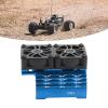 RC Motor Fan Cooling Heatsink, Plastic 263mm Extension Cable 36mm RC Motor Heatsink Cover for Replacement (Blue) view 2