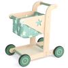 Asweets 2 in 1 Wooden Baby Walker Push and Pull Doll Stroller, Shopping Cart Learning Walker for Boys and Girls, Sit Stand Learning Toddler Toy (Green) view 1