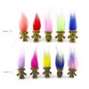 Mini Troll Dolls, PVC Vintage Trolls Doll Mini Action Figures Cake Toppers Chromatic Adorable Cute Little Guys Collection, School Project, Arts Crafts, Party Favors (30pack-A) view 4