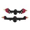 RC Car Front Rear Portal Axle Kit High High RC Car Front Rear Axle Kit for 1/24 SCX24 (Black Red) view 1