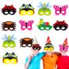 CY2SIDE 30pcs Spring Bugs Paper and Elastic Masks for Kid,Spring Time Insect Theme Dress-Up Party Accessory Favor Supplies view 1