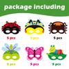 CY2SIDE 30pcs Spring Bugs Paper and Elastic Masks for Kid,Spring Time Insect Theme Dress-Up Party Accessory Favor Supplies view 2