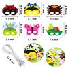 CY2SIDE 30pcs Spring Bugs Paper and Elastic Masks for Kid,Spring Time Insect Theme Dress-Up Party Accessory Favor Supplies view 3