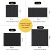 Shihanee Foam Floor Tiles Foam Floor Mats Play Mats Bulk with Borders Interlocking for Gym Nursery Bedroom(64ft,Black) view 3