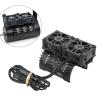 RC Motor Fan Cooling Heatsink, Plastic 263mm Extension Cable 36mm RC Motor Heatsink Cover for Replacement (Black) view 2