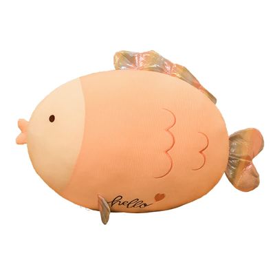 31.5 inch Comfort Fish Plush Stuffed Doll Cute Squishy Anime Plushie Giant Body Pillow Kawaii Girl Home Bedroom Sofa Soft Cotton Sleeping Cartoon Cushion Surprise Birthday Decor Gifts for Kid Adult