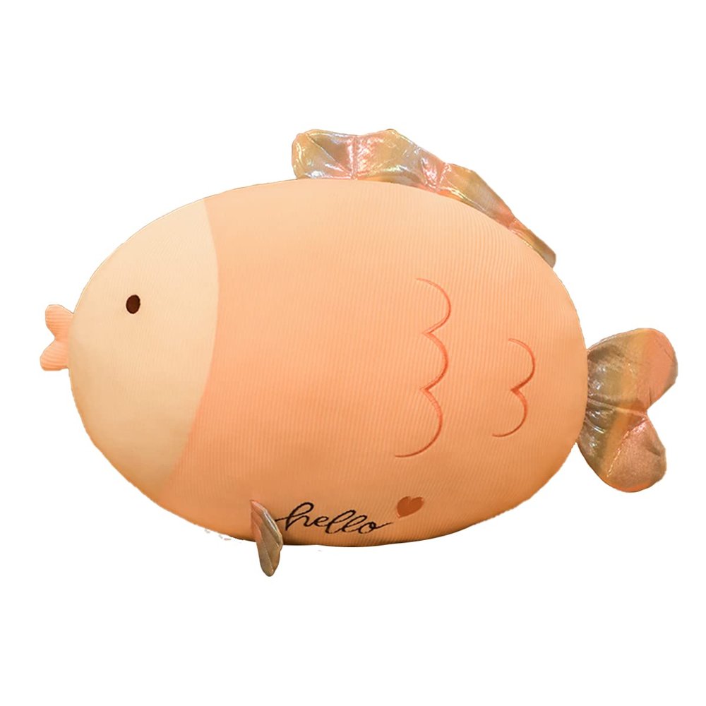 31.5 inch Comfort Fish Plush Stuffed Doll Cute Squishy Anime Plushie Giant Body Pillow Kawaii Girl Home Bedroom Sofa Soft Cotton Sleeping Cartoon Cushion Surprise Birthday Decor Gifts for Kid Adult
