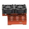 RC Motor Fan Cooling Heatsink, Plastic 263mm Extension Cable 36mm RC Motor Heatsink Cover for Replacement (Orange) view 1