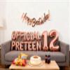 12th Birthday Decorations for Girls, Official Pre-Teen 12th Birthday Balloon 12th Birthday Banner Number 12 Foil Balloons for Her 12 Years Old Birthday Daughter Supplies Girls(12th Rose gold) view 4