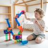 Learn & Grow Magnetic Marble Run Expansion Pack - 88PCs Ultimate Marble Race Track, Magnet Tiles Accessories, Magnetic Ball Track, STEM Building Toys - Construction Toys for Toddlers & Kids Age 3+ view 4
