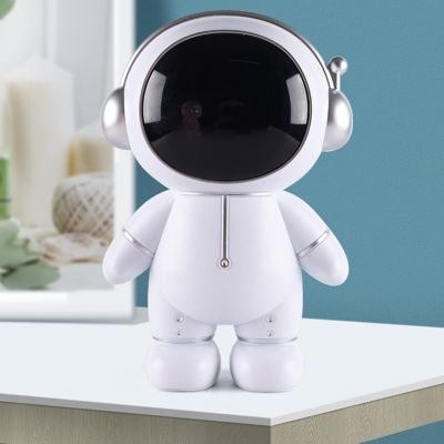 cdar Piggy Bank, Astronaut Money BankMoon Money Box Space Shuttle Coin BankGag Christmas Birthday Gifts Coin Bank for Adult Silver