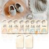 CRASPIRE 10PCS Wood Baby Wardrobe Dividers Rainbow Design from Newborn to 36 Month Hanger Seperaters Baby Closet Organizers, Nursery Infant Wardrobe Divider Gift, for Newborn Baby Shower view 3