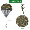 Catcan 15 Pcs Parachute Toy, Camo Parachute Men Toy Tangle Free Throwing Hand Throw Outdoor Flying Gifts Paratrooper Toy No Battery nor Assembly Required view 2