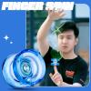 MAGICYOYO Professional Crystal Yo Yo K2, Responsive Yoyo for Kids 8-12, Plastic Finger Spin Trick Yo-yo with Unresponsive Bearing for Intermediate +12 Strings+Bearings Kit+Carry Bag (Crystal Blue) view 3