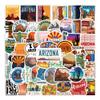 63 Pcs America Arizona Aesthetics Flag Graffiti Waterproof Vinyl Stickers for Water Bottles Laptop Suitcase for Birthday Party Supplies Halloween Decoration Favors view 1