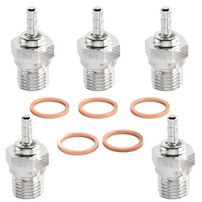 WLYEJEA 5PCS RC Spark Glow Plug #3#4 N3 N4 Spark Nitro Engine Parts 70117 Replace OS for 1/10 1/8 RC Buggy Monster Truck Traxxas Redcat Kyosho HPI HSP
