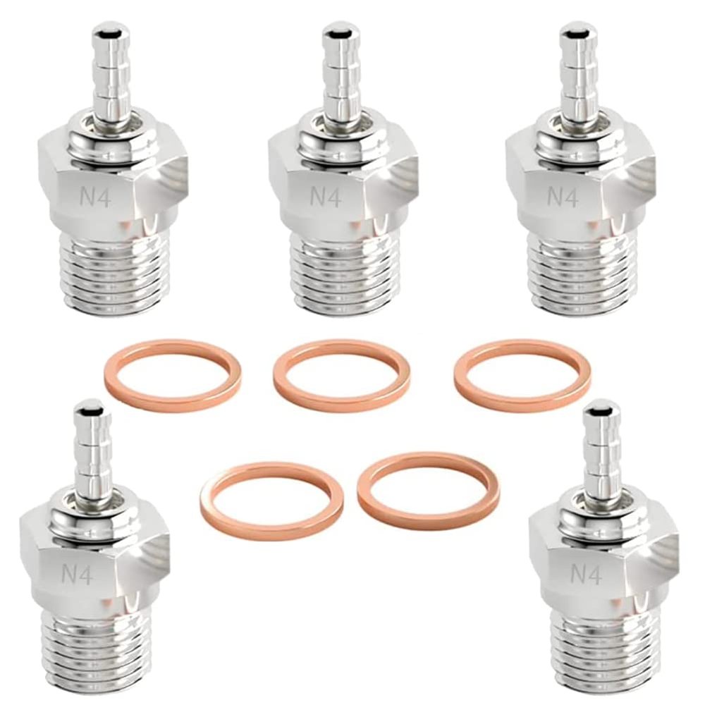 WLYEJEA 5PCS RC Spark Glow Plug #3#4 N3 N4 Spark Nitro Engine Parts 70117 Replace OS for 1/10 1/8 RC Buggy Monster Truck Traxxas Redcat Kyosho HPI HSP