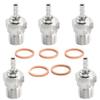 WLYEJEA 5PCS RC Spark Glow Plug #3#4 N3 N4 Spark Nitro Engine Parts 70117 Replace OS for 1/10 1/8 RC Buggy Monster Truck Traxxas Redcat Kyosho HPI HSP view 1