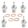 WLYEJEA 5PCS RC Spark Glow Plug #3#4 N3 N4 Spark Nitro Engine Parts 70117 Replace OS for 1/10 1/8 RC Buggy Monster Truck Traxxas Redcat Kyosho HPI HSP view 1