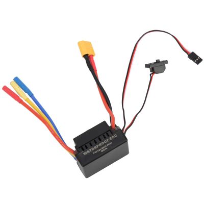 RC ESC, 60A Brushless ESC Electric Speed Controller Compatible with SCX10 1/10 RC Car Model Weihnachten Car Model Parts (XT60)