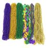 YSPPF 102 pcs Mardi Gras Bead Necklaces Bulk Gold Purple Green Carnival Parade Decorations view 3