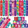 48PCS Gymnastics Slap Bracelets Party Favors, Gymnastics Wristbands Bracelets Goodie Bag Fillers for Gymnastics Birthday Decorations Supplies for Class Prizes Gift for Kids Boys Girls Carnival Reward view 1