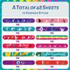 48PCS Gymnastics Slap Bracelets Party Favors, Gymnastics Wristbands Bracelets Goodie Bag Fillers for Gymnastics Birthday Decorations Supplies for Class Prizes Gift for Kids Boys Girls Carnival Reward view 3