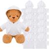 12 PCS Stuffed Bear Clothes Shirt Stuffed Animal T-Shirt Doll Tshirts Classic Plush Bear Shirts Bear Hoodie Fit 14-18 Inches Stuffed Bear Dolls (White) view 1