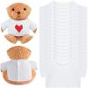 18 Pcs Stuffed Bear Clothes Sublimation Blank Bear Shirt Doll T-Shirts Stuffed Animal Tshirt Bear Basic Shirts Easy to Wear Fit 14-18 Inches Stuffed Dolls view 1