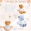 18 Pcs Stuffed Bear Clothes Sublimation Blank Bear Shirt Doll T-Shirts Stuffed Animal Tshirt Bear Basic Shirts Easy to Wear Fit 14-18 Inches Stuffed Dolls view 2
