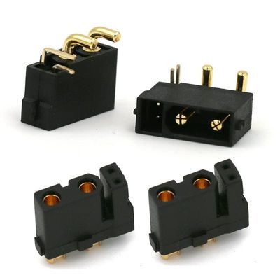 RC helicopter aircraft parts For Amass XT30(2+2) XT30PW(2+2) 5 / 10 / 20 Pairs Male Female Gold Plated Plug with Signal Pin for RC Drone Aircraft Car Boat Replaceable accessories ( Color : 10 Pairs )