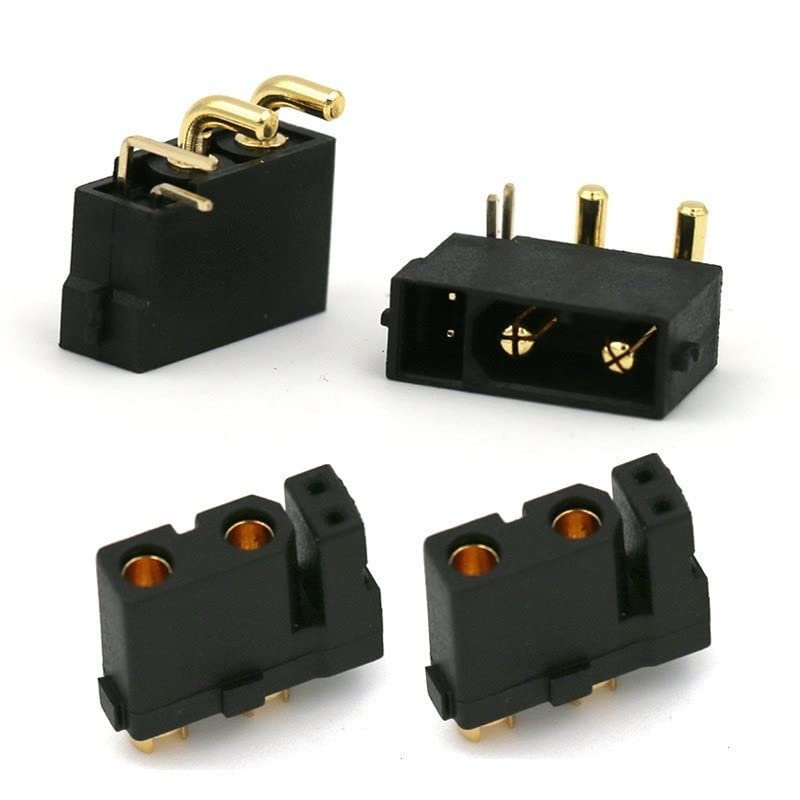 RC helicopter aircraft parts For Amass XT30(2+2) XT30PW(2+2) 5 / 10 / 20 Pairs Male Female Gold Plated Plug with Signal Pin for RC Drone Aircraft Car Boat Replaceable accessories ( Color : 10 Pairs )