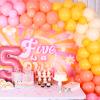 Cheereveal Five is a Vibe Birthday Party Decorations, Groovy 5th Birthday Balloon Arch Garland Kit - Banner Number 5 Foil Balloon for Girls Hippie Retro Disco Groovy 5 Years Old Birthday view 2