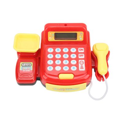 Miokycl Children Mini Cash Register Toy Cashier Role Play Supermarket Shopping Checkout Money Till Toy Educational Learning Pretend Playset for Kids Girls Boys