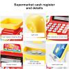 Miokycl Children Mini Cash Register Toy Cashier Role Play Supermarket Shopping Checkout Money Till Toy Educational Learning Pretend Playset for Kids Girls Boys view 4