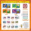Colplay 24 Packs Valentines Day Gifts for Kids Classroom-Dinosaur Building Blocks with Valentines Day Cards for Kids School & Stickers, Exchange Valentines Party Favors Boxes for Boys Girls view 2