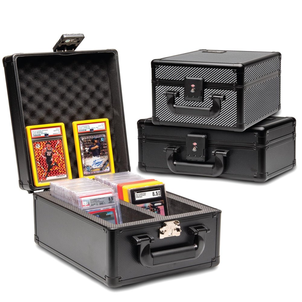 SLAB ARMOR 2 Row Graded Card Storage Box PSA Card Slab Case For Graded cards Holds 80+ Slabs 2 Row Graded Card Case for PSA Slab Box Graded 2 Row Card Storage Box Sports Baseball Card Collector Gifts