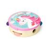 Legami - Tambourine, for Children, with 4 Rattles, improves coordination, motor skills, sense of rhythm,  14.5 cm, Unicorn theme view 3