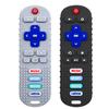 2-Pack Baby Remote Control Teether Toy for Babies 0-18 Months Silicone Infant Teething Toys Boys Girls Infants Teething Toys (Black + Gray) view 1