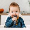 2-Pack Baby Remote Control Teether Toy for Babies 0-18 Months Silicone Infant Teething Toys Boys Girls Infants Teething Toys (Black + Gray) view 2