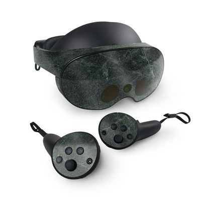 MightySkins Glossy Glitter Skin Compatible with Meta Quest Pro - Green Marble | Protective, Durable High-Gloss Glitter Finish | Easy to Apply, Remove, and Change Styles | Made in The USA
