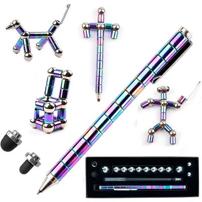 Wercow Fidget Pen, Decompression Magnetic Fidget Toy Pen, Magnet Pen Fidget Toy Relieve Pressure Toy Christmas Valentine's Day Birthday Gifts for Kids! (Colour)